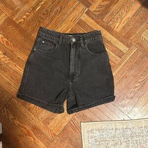 Zara black high waisted shorts